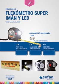 Flexómetro Súper Imán y Led